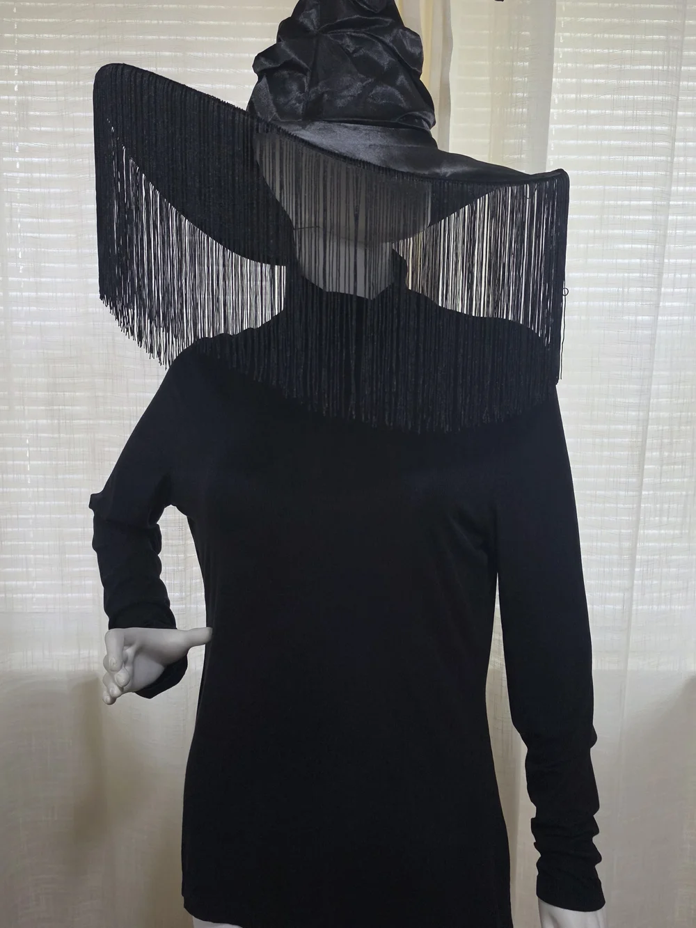 Halloween Fringe Detail Witches Hat